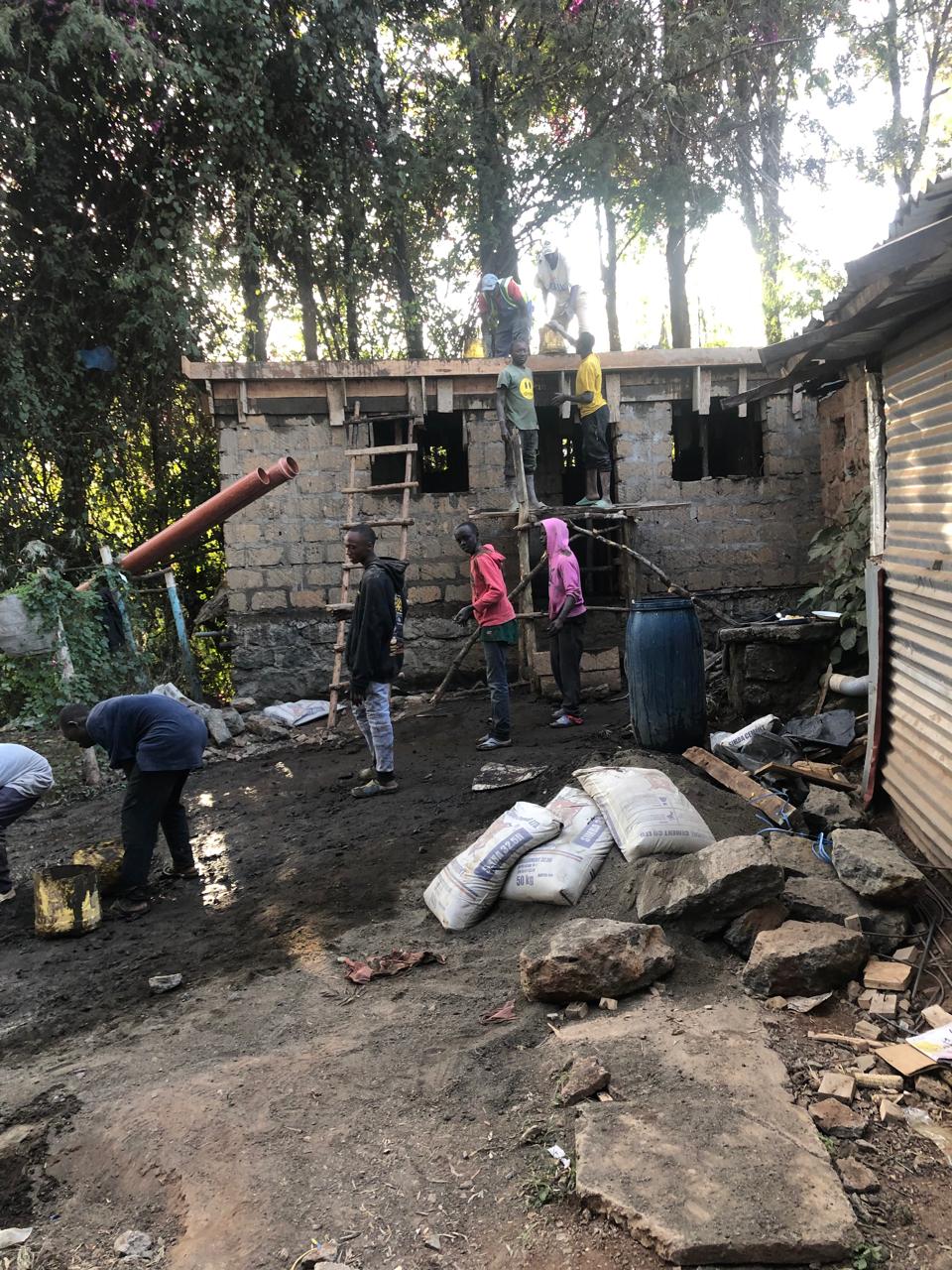 Toilet construction project